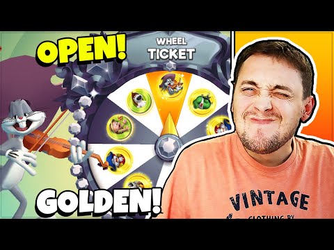 GOLDEN TICKETS WHEEL OPENING Looney Tunes World of Mayhem