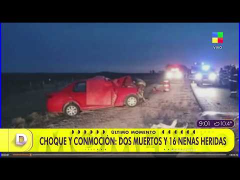 🔴 CHOQUE Y CONMOCIÓN EN CÓRDOBA: DOS MUERTOS Y 16 NENAS HERIDAS