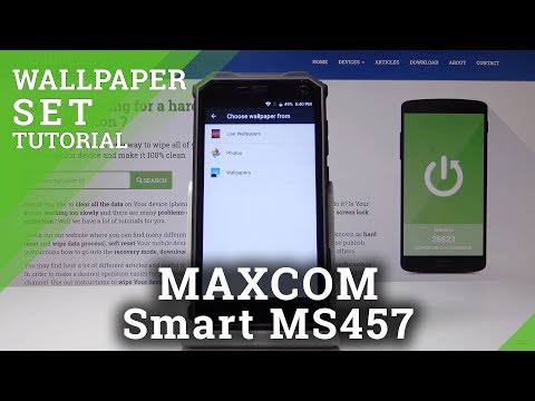 How to Change Wallpaper in MAXCOM Smart MS457 Strong - Refresh Home Screen