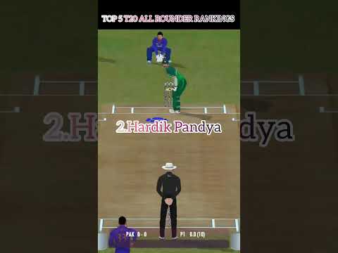 Top 5 T20 All Rounder Ranking 💥 Real Cricket 22 #shorts