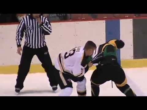 Combat / Fight # 10 Marc-Olivier D'Amour vs # Mario Jr Boilard (LNAH) 23-Oct-2015