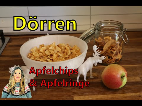 Drying apples - Apple chips & apple rings, what's the difference