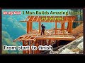 Man Builds Amazing House on Steep Mountain in 8 Months Alone | Start to Finish by @MrWildNature