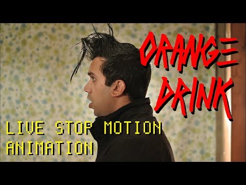 Orange Drink - April Fools [Live Stop Motion Animation Music Video] (standing still for one hour!)