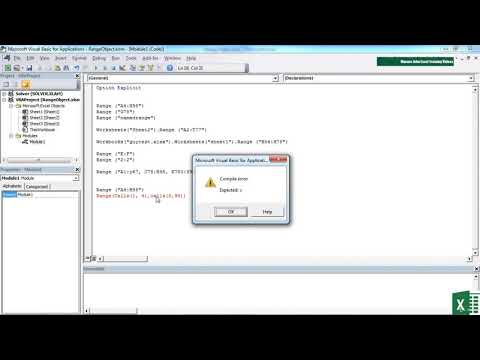 83 The CELLS Property || VBA Tutorial || Lecture || Microsoft Excel ||