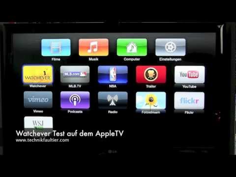 Watchever Test auf dem AppleTV