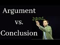 The difference between arguments and conclusions (explained with a Flat Earth example)