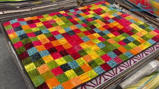 Hali Koberec Kostky Liston 11558 140x200cm 165 Barevný