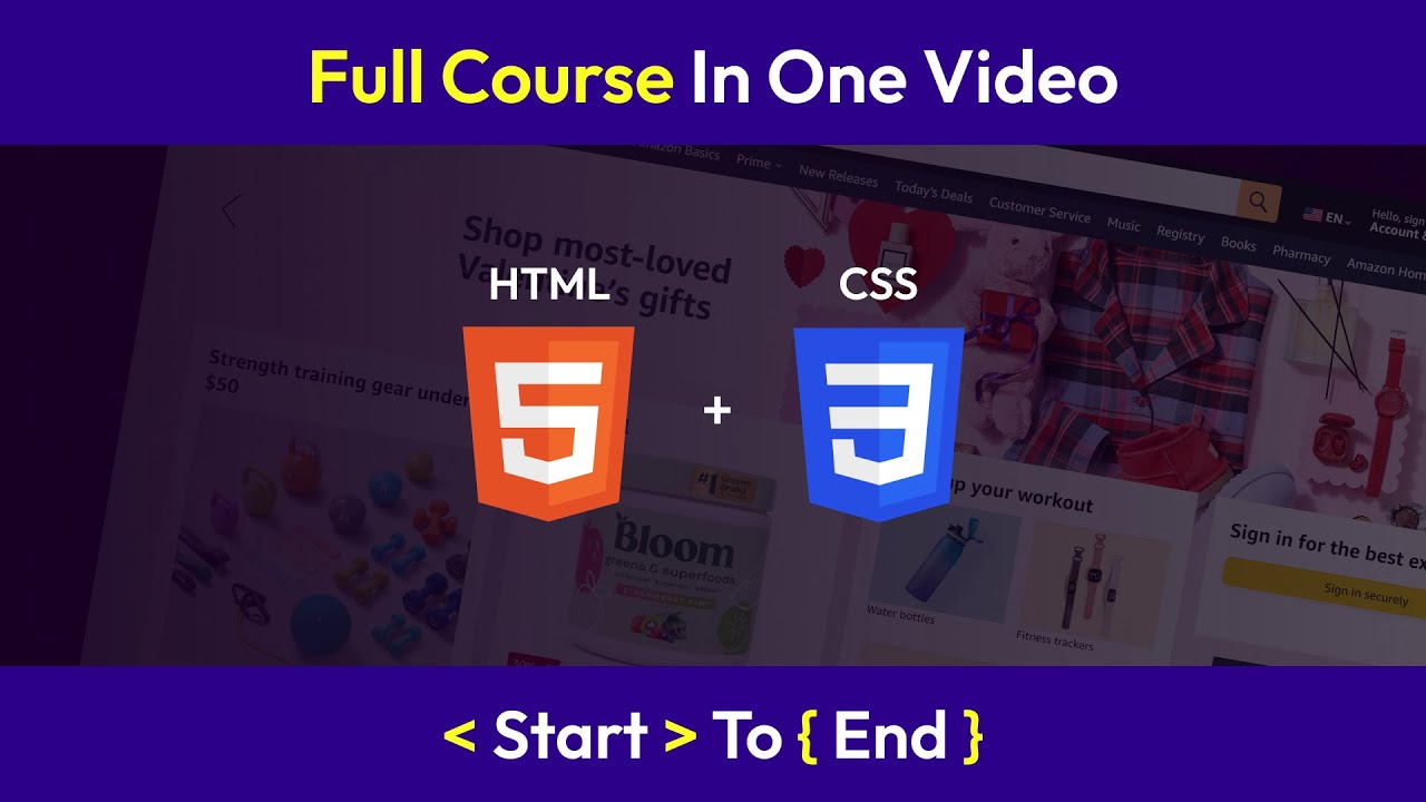 Complete HTML & CSS Course in One Tutorial | HTML and CSS Full Tutorial For Beginners