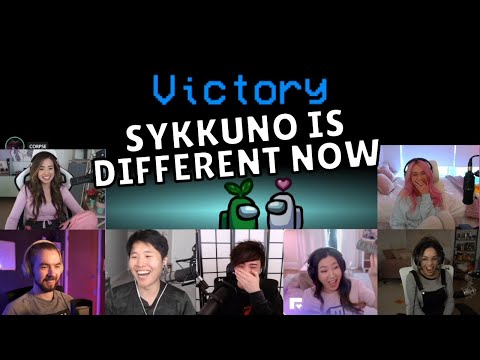 All Reactions to Sykkuno's Acting | Among Us New Map