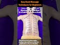 Easy Back Massage Techniques For Beginners