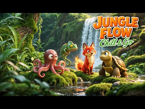 🎋 Rainforest Pulse Tribal Bass | Cascading Waterfall Ritual | Sub-Bass & Hand Drums (58 BPM) 🌿🌊