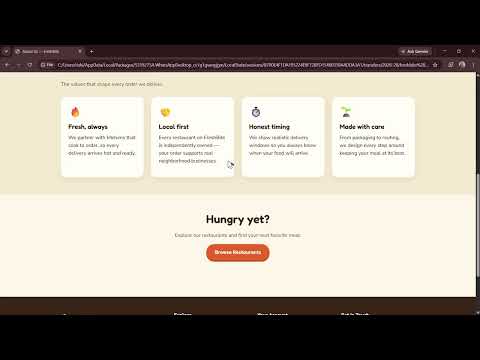 Task Demo - DAS002482 - FreshBite - Online Food Ordering