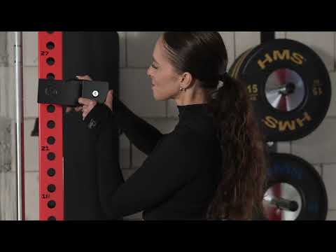 Multifunkční skládací posilovací stojan - Power Rack HMS KLT34 červený