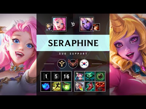 Seraphine Support vs Soraka - KR Grandmaster Patch 25.07
