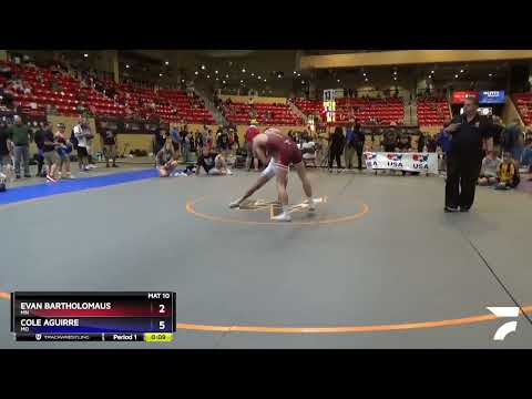 152 Lbs Cons. Round 4 - Evan Bartholomaus, MN Vs Cole Aguirre, MO F41b