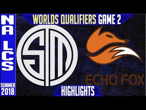 TSM vs FOX Highlights Game 2 | NA LCS Worlds Qualifiers Semi's Summer 2018 | Team Solomid v Echo Fox