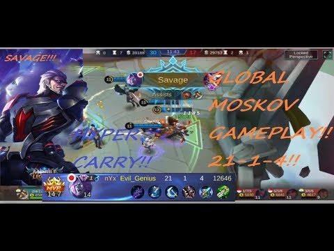 Insane Global Moskov Hyper Carry Gameplay| MOBILE LEGENDS BANG BANG!
