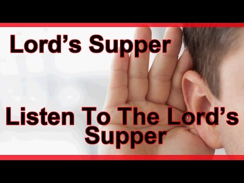 Pastor Harley Snode - Listen to the Lord's Supper - 1-4-15 Sun PM