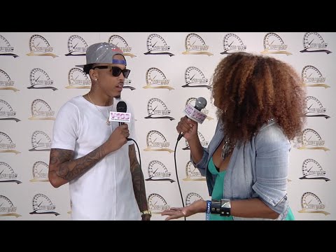 August Alsina Discusses Growing Up On Camera With Ramona DeBreaux At The V-103 Car & Bike Show 2014