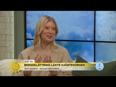 Blev dumpad – började klättra i berg: ”Man blir otroligt mentalt stark” - Nyhetsmorgon (TV4)