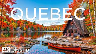 Quebec Autumn 4K 🍁 Brilliant Foliage, Mont-Tremblant Lakes and Endless Forests in Autumn