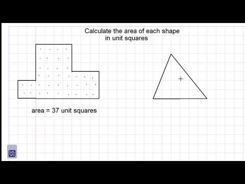 calculating area by counting unit squares