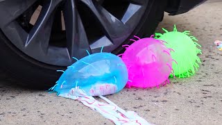 Crushing Satisfying Crunchy & Soft Things With Car - Slime, Orbeez, Squishy