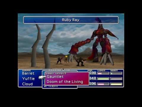 FF7 Ruby Weapon, no grinding, no gold chocobo, All Lucky 7s