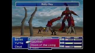FF7 Ruby Weapon, no grinding, no gold chocobo, All Lucky 7s