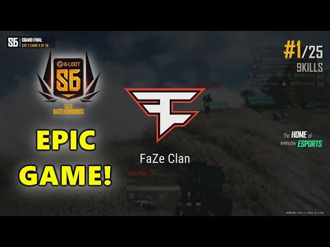 FAZE CLAN Gustav, Aitzy, Fexx & D1gg3r1 - EPIC GAME! - G-Loot - Season 6 - Match 9