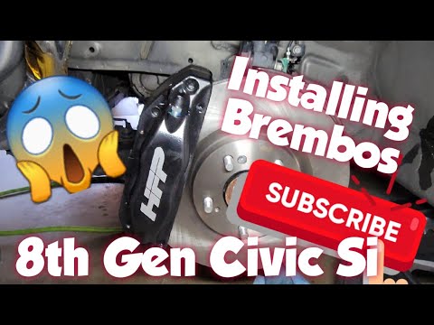 How to: Install Front Brembo Brakes 8th Gen Civic Si (06-11)