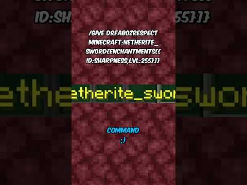How to get the strongest OP sword #minecraft #gaming #deutsch #tutorial #command #pvp #op
