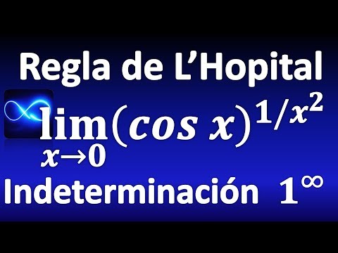 133. Limite par la règle de L'Hôpital : l'indétermination 1 portée à l'infini