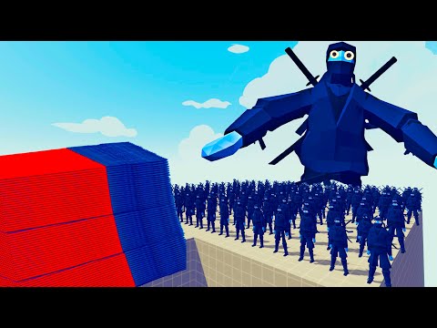 100x ICE NINJA + GIANT vs EVERY GOD - Totally Accurate Battle Simulator TABS