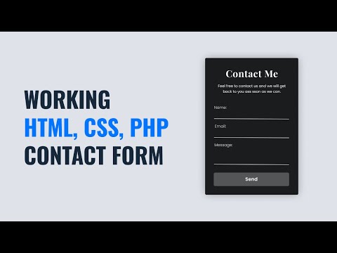 Create A Contact Form with PHP That Can Actually Send Mails!