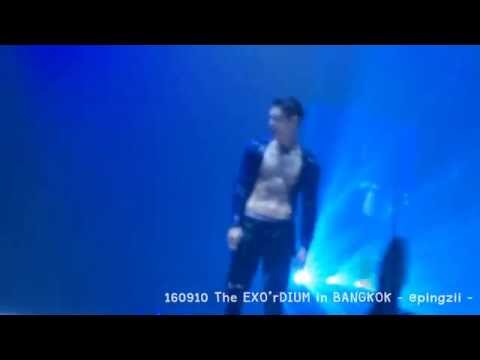 [FANCAM] 160910 The EXO’rDIUM in BANGKOK - Sexy Yixing  & Wet Sehun ㅠㅠ