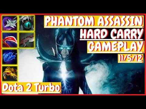 Phantom Assassin 11/5/12 [HARD CARRY] [Gameplay DOTA 2 Turbo] 7.32