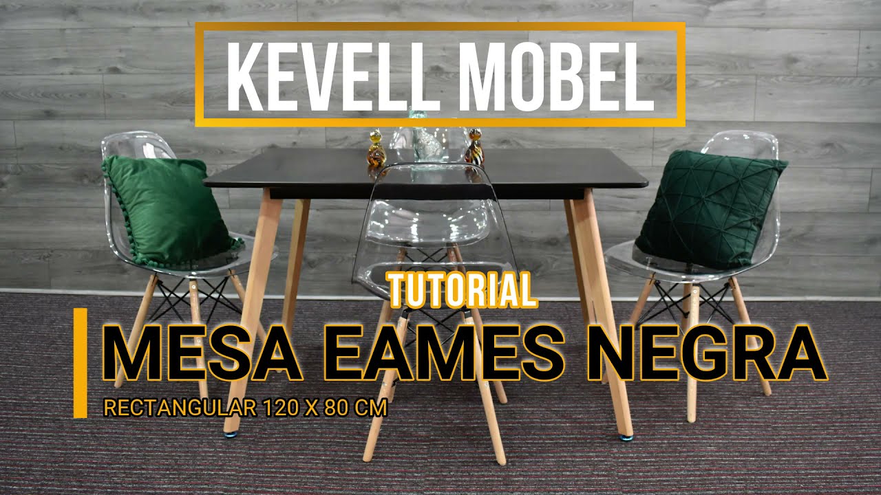 Mesa Estilo Eames Rectanguar 120 x 80 cm | TUTORIAL KEVELL MOBEL