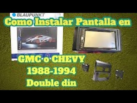 Cmo instalar pantalla en Gmc o Chevy 1988 a 1994 double din