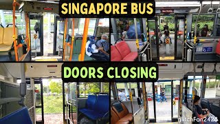 3 Door Bus & More Doors Closing Compilation, Singapore 2022