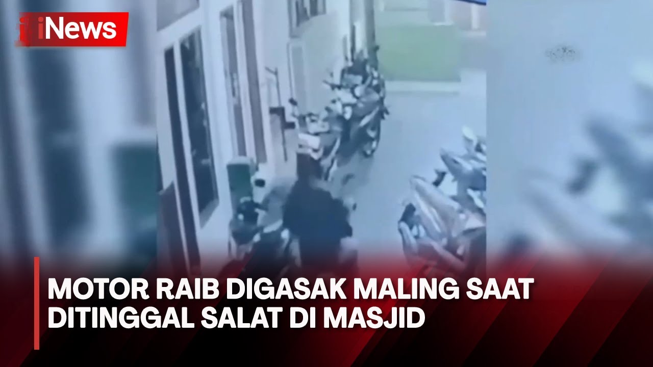 Waspada! Motor Raib Digasak Maling saat Ditinggal Salat Berjemaah di Masjid