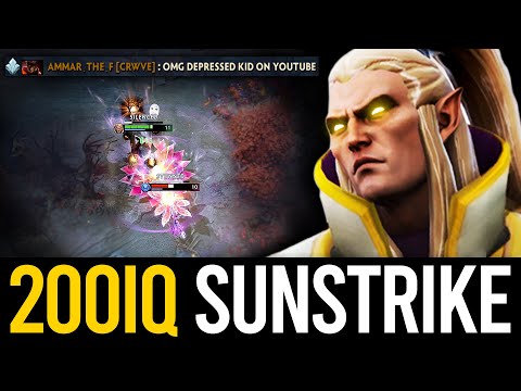 200IQ SUNSTRIKE!! INCREDIBLE INVOKER GAMEPLAY BY DEPRESSED KID | Dota 2 Invoker