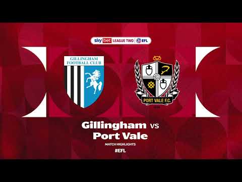 Gillingham v Port Vale Highlights