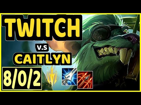 REKKLES (TWITCH) vs CAITLYN - 8/0/2 KDA BOTTOM ADC CHALLENGER GAMEPLAY - EUW