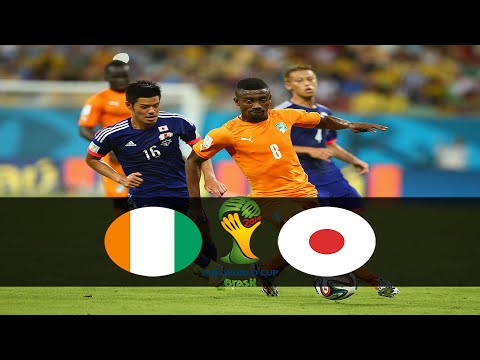 Cote d'Ivoire vs Japan 2014 FIFA World Cup Brazil Match 8