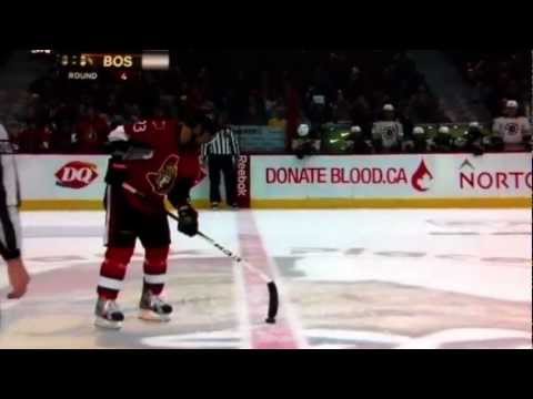 Worst Shootout Attempt Ever/ Boston Bruins vs Ottawa Senators/ March 11th, 2013