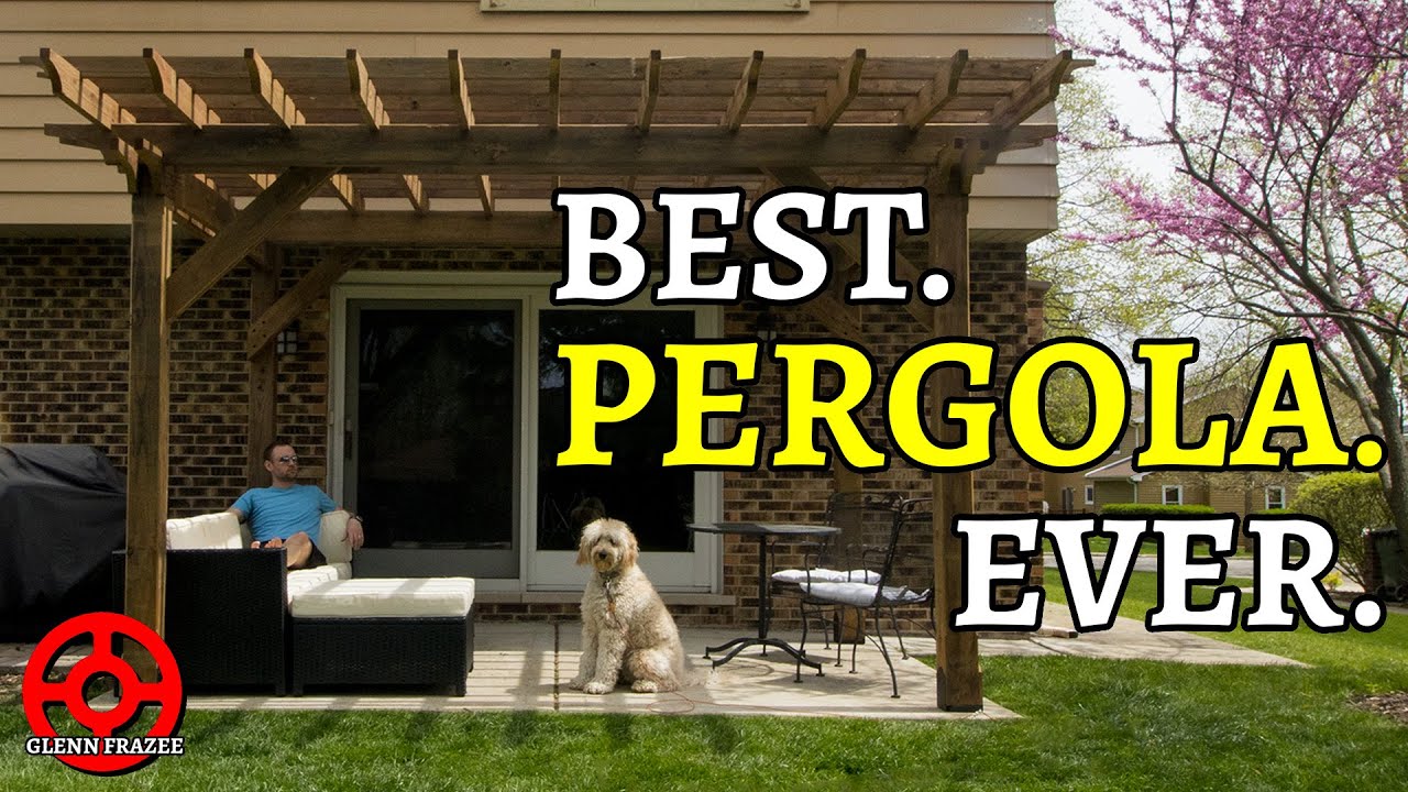 One Man Builds a PERGOLA in TWO DAYS on a Concrete Patio