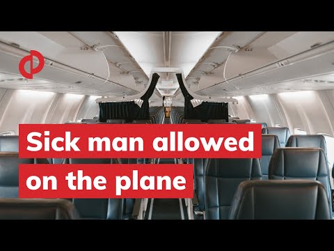 Ruined disney trip by a sick man allowed on the plane