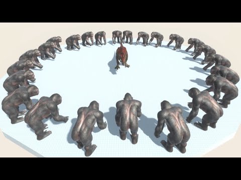 Every Unit surrounded by REMASTERED GORO THE GIANT - Animal Revolt Battle Simulator